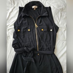 MICHAEL KORS WOMENS BLACK ROMPER SIZE XLARGE